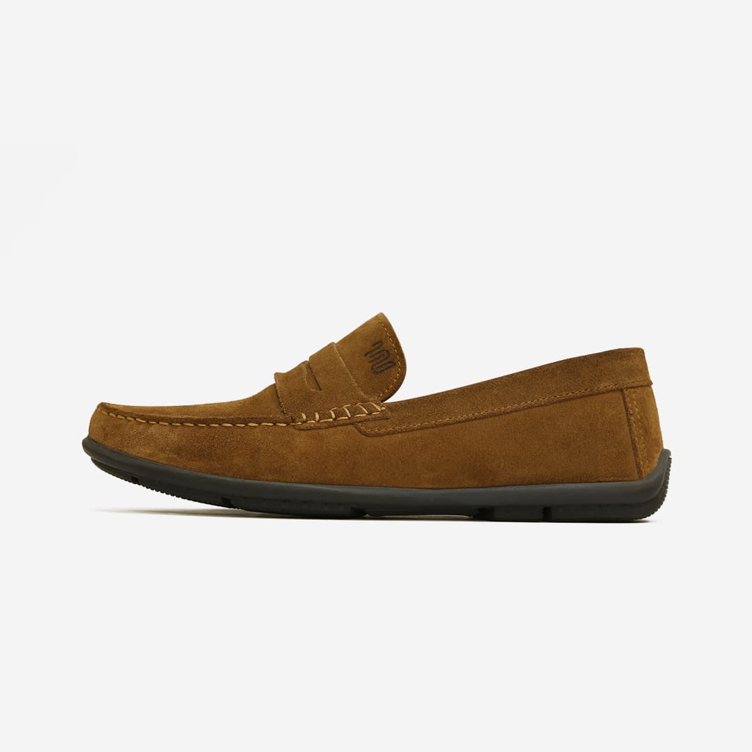 Mocassin de conduite Daim Tabac