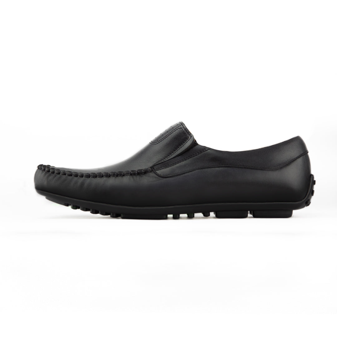 Mocassin Médical Cuir Noir